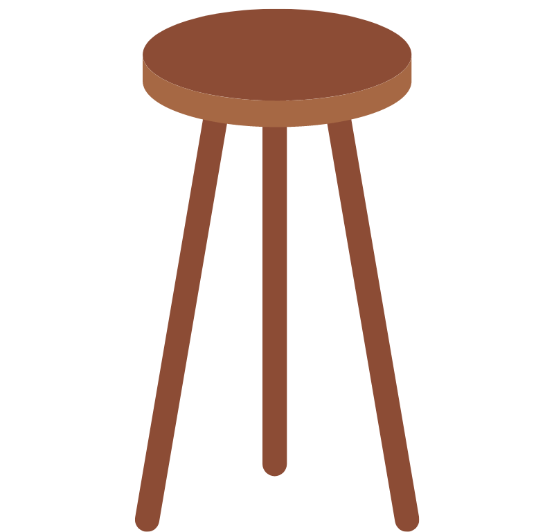 a three-legged stool